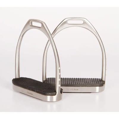 Harry's Horse Fillis Stijgbeugels Brushed Crystal - maat 12CM - brushed silver