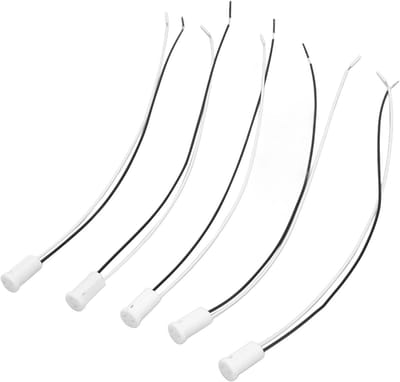 Keramische Lampenvoet 24V 5A Hittebestendig voor Halogeen en LED Lampen, Perfect voor Laagspanningsverlichting Systemen en Duurzaam Gebruik