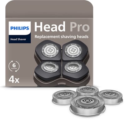 Philips Series 5000, 7000 en 9000 Headshaver - Vervangende Scheerkoppen - 4 stuks - Zelfslijpende mesjes - HS740/15