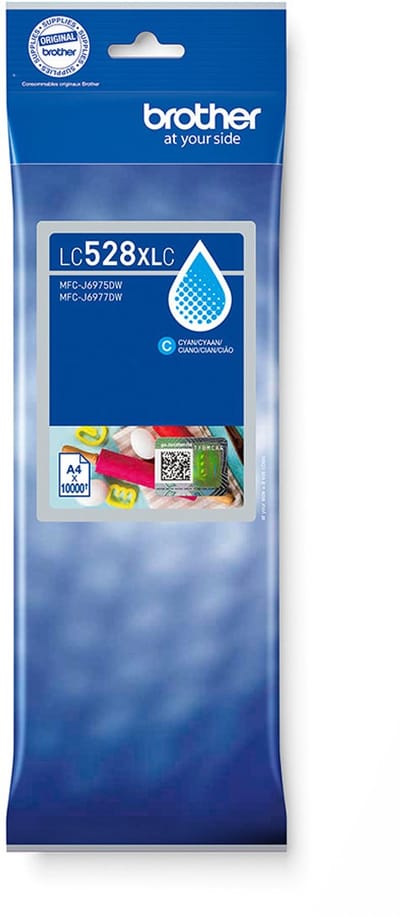 Brother LC528XLC inktcartridge 1 stuk(s) Origineel Ultrahoog rendement Cyaan