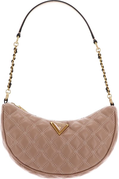 GUESS Schoudertas Giully Top Zip Shoulder Bag Beige