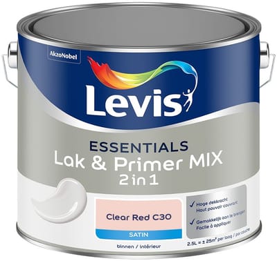 Levis - Essentials Lak & Primer Mix - Clear Red C30 - Mengverf - 2,5 L