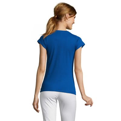 SOLS Dames/Dames Maan V Hals T-shirt (Koningsblauw)