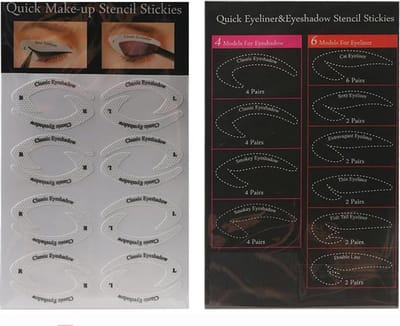 DW4Trading Eyeliner en Oogschaduw Sjablonen - 32 Sets