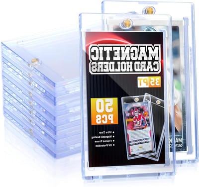 Magnetische Kaarthouder - Kaartbeschermers - Verzamelkaarten Beschermen - Individueel Verpakt - 50 Stuks - Transparant