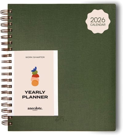 Spiraalgebonden Dag- en Weekplanner 2023-2024 met Bloedbestendig Papier - Organiseer je Jaar