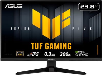 ASUS TUF Gaming VG249Q5A - Full HD Gaming Monitor - 200 Hz - 1 ms - Speakers - 24 Inch