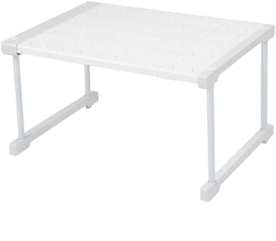 Cosensi - Uittrekbare Kastplank - Verstelbare Opbergrek - Carbon Staal - 67-88 cm - Ideale Organizer - Keuken en Badkamer - Duurzaam en Stijlvol