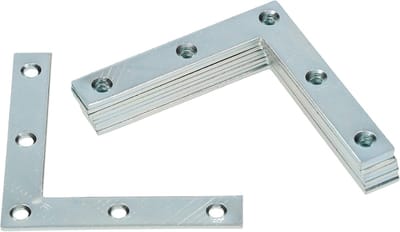 Hoekhoeken Set - Hoekverbinders Beugels - Meubels Versterken - Gelegeerd Staal - 60x60x10mm - Zilver