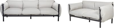 ESPERIA - Loungeset 5-persoons - Lichtgrijs - Aluminium