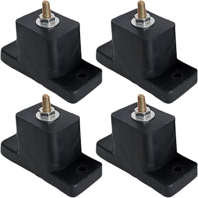 Trillingsdempers - Schokabsorberend - Apparaten Stabiliseren - Robuuste Elastomeer - 111 x 83 x 49 cm - Zwart