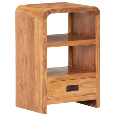 vidaXL - Nachtkastje - 40x30x60 - cm - acaciahout - met - honingafwerking