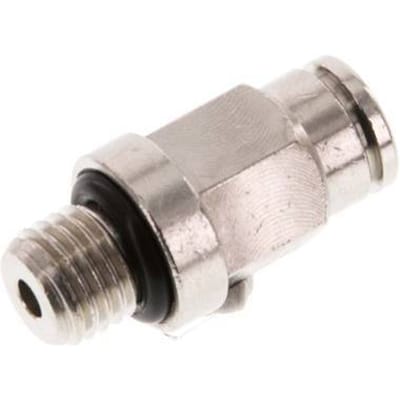 4mm x M 8 x 1 Messing Insteekfitting Buitendraad NBR [2 Stuks]