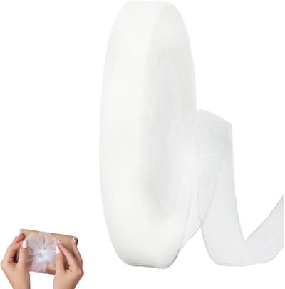 Transparante Organza Strikband van 45m, 1.5cm Breed voor Cadeauverpakking, Decoratie en Feestjes zoals Kerst, Bruiloft en Verjaardag