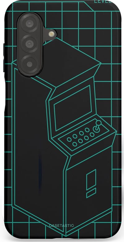 Casetastic Hoesje Geschikt voor Samsung A26 - Stijlvolle Beschermende Duo-layer Case - Retro joystick