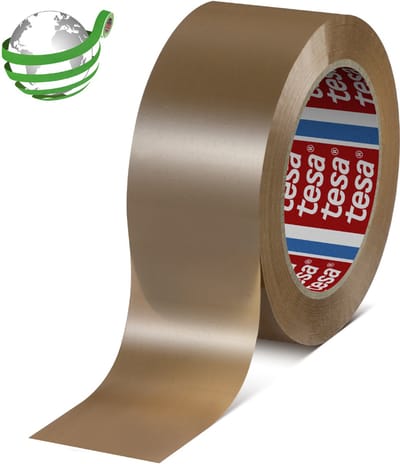 tesapack verpakkingstape / -plakband 60418, van PET, 50 mm x 132 m, bruin