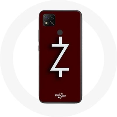 Case voor Xiaomi Redmi 9C Ozark Seizoen 4 Logo Z Wit Rode Achtergrond
