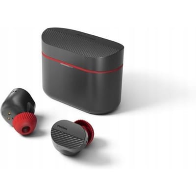 Philips TAA5508BK/00 hoofdtelefoon/headset True Wireless Stereo (TWS) In-ear Oproepen/muziek Bluetooth Zwart, Rood