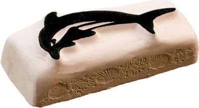 LaDot Tattoo Stempel Steen - M155 - Medium - Dolfijn - Nep Tattoo - Black Tattoo - Kinderen en Volwassenen