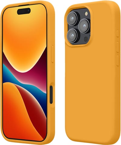 kwmobile telefoonhoesje geschikt voor Apple iPhone 16 Pro Max - Hoesje met siliconen coating - Smartphone case in mango