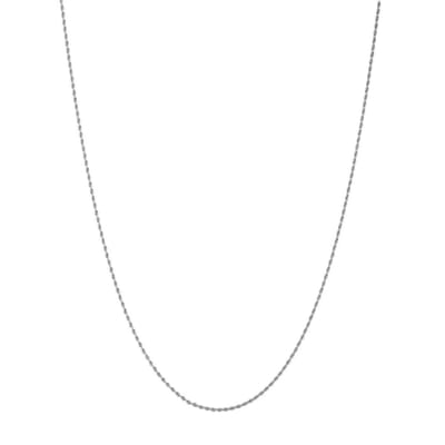 Bijoutheek Collier Basis Lang Gedraaid 90cm 2mm Zilver