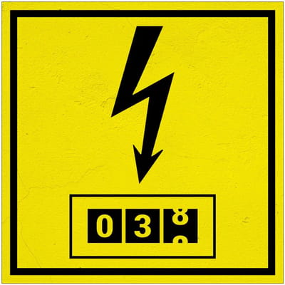 Elektrameter bord | Forex Re materiaal | 10 x 10 cm