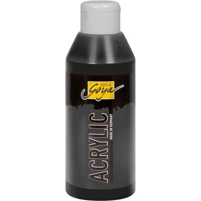 Solo Goya Acryl, 250 ml - Zwart