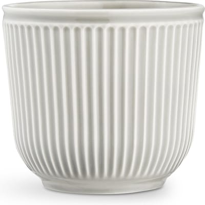 Kähler Hammershøi Bloempot - Ø 18 cm - Hoogte 16,5 cm - Keramiek - Licht Grijs