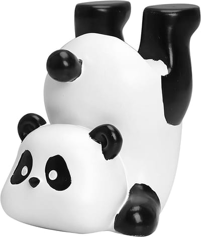 Brillenhouder Panda - Brilstandaard Huisdier - Bureau Organisatie - Krasvrij Ontwerp - 7.5 x 8 x 9.5 cm - Multicolor