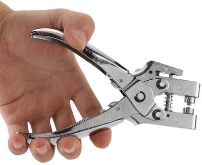 Klinknagel Setter Punch Tang - Oogjes Tool voor Riem en Karton - 100 Stuks Houten Oogjes - Handige Grommet Tool