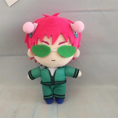 Peluche Saiki Kusuo 20cm La Vie Désastreuse de Saiki K Cosplay Mignonne Oreiller en Peluche Doux Cadeau 20cm red