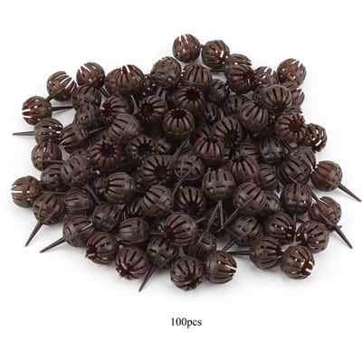 100 stuks/ Set Herbruikbare Draagbare Meststof Deksel Doos Mand voor Bonsai Plant Bloem(Klein) black
