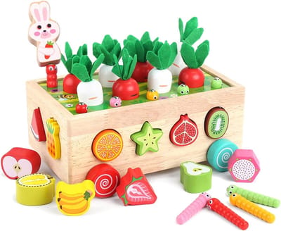 BOTC Magnetisch houten visspel voor peuters - Alfabet vissen vangen - Telspellen puzzel - Educatief speelgoed