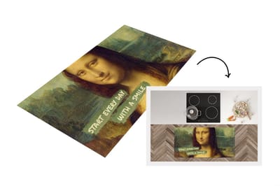 Keukenloper - Loper keuken - Mona Lisa - Quote - Kunst - 120x60 cm - Keukenloper vinyl