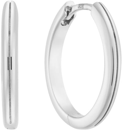 Glow 107.2650.15 Dames Oorbellen - Oorringen - Sieraad - Zilver - 925 Zilver - 15 mm lang