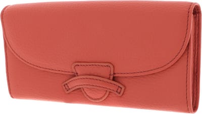COCCINELLE Leren Portemonnee Tessa Flap Wallet Geranium Oranje
