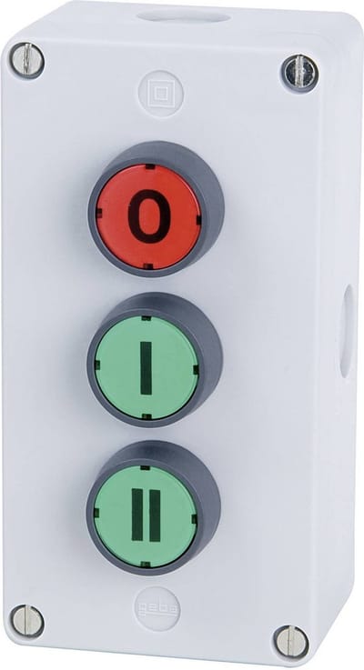 Schlegel IRF3 IRF3 Druktoets 250 V/AC 10 A 3x uit/(aan) Moment (l x b x h) 138 x 72 x 47 mm IP65 1 stuk(s)