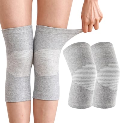 Ynkkvre - Knieband - Kniebrace - Compressiekous - Bamboevezel Anti-slip - Voor Hardlopen, Fitness en Yoga - Ademend en Elastisch - Geschikt voor Artritis en Blessures - M