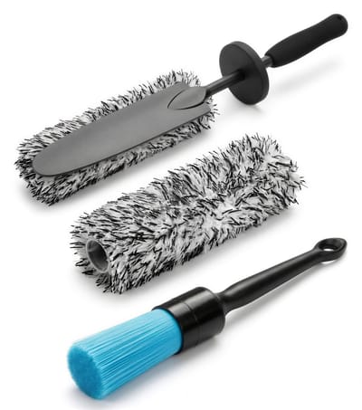 velgenborstel - velgenkwast - krasvrij - flexibel - microvezel - smal - velgen reinigen - velgen schoonmaken - velgen detailing - velgenborstel set - detailkwast - extra pad - autopoetsen - remstof - velgenborstel auto