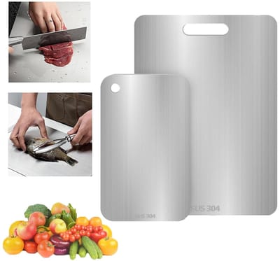 Cosensi - Titanium Snijplank - Dubbelzijdig - Hygiënisch en duurzaam - Kleur B - Geschikt voor vlees, groenten en fruit - Elegant design