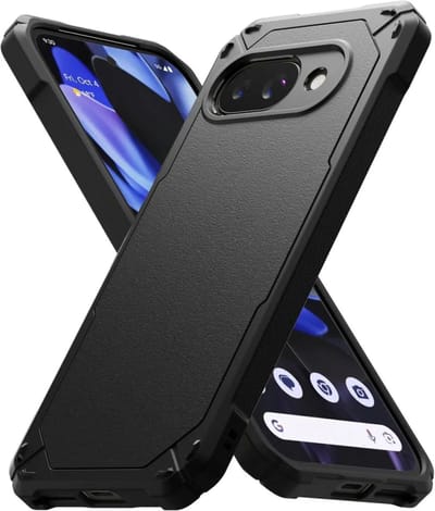 Ringke Rugged Gear - Hoesje Geschikt voor Google Pixel 9a - Back Cover Shockproof TPU - Zwart
