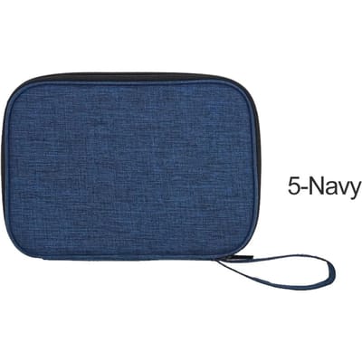 Tas Multifunctionele reistas Draagtas voor horlogebandje Opbergtas Draagtas Doos voor datakabel 300D waterdicht materiaal marineblauwe kleur