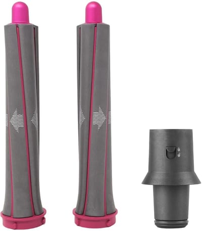 Dyson Airwrap en Supersonic Lange Opzetstukken (2 Stuks + Adapter, Plus.Parts® alternatief voor 970289-01 / 970289-02)