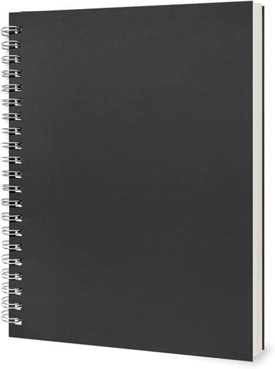 Notitieboek-notitieboekje a5-notebook-Zacht zwart spiraalvormig notitieboek - College Notebook gelinieerd - spiraalgebonden notitieblok - 120 pagina's, 60 vellen - A5 zwart - set van 5 stuks