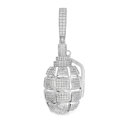 Juwelier Zwartevalk - Zilveren (gerhodineerd) granaat hanger - 24.306
