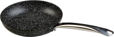 Gesmeed aluminium pan 16 cm met granieten anti-aanbaklaag, geschikt voor inductie en alle fornuizen