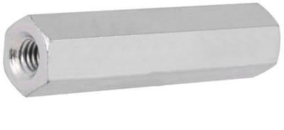 Verbindingsmoer koppelmoer M8 schroefdraad - 45mm - RVS