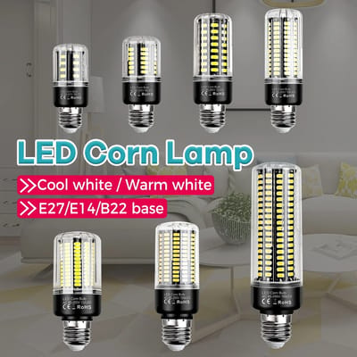 NONE Maïslamp 220V Daglicht 189Leds E27/E26 Downlight Inbouwlamp E14 Kaarslamp 20W Kroonluchter Rechte Bollen Buisvormige 110V