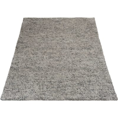 Vloerkleed Zumba Grey 200 x 280 cm - Hoogpolig Wollen Design Vloerkleed