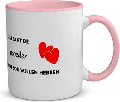 Akyol - jij bent de moeder die iedereen zou willen hebben koffiemok - theemok - roze - Moeder - geweldige mama - liefste moeder - verjaardag - cadeau - kado - bedankje - geschenk - 350 ML inhoud
